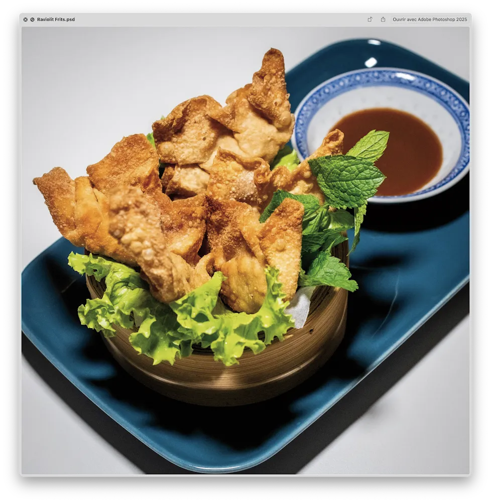 Raviolis Frits Au Poulet Et Crevettes